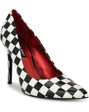Nine West Fresh Stiletto Pointy Toe Dress Pumps - Red