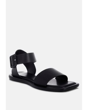 Rag & Co Tayana Chunky Buckle Strap Flats - Multicolor