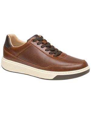 Johnston & Murphy Dawson U-throat Leather Shoes - Brown
