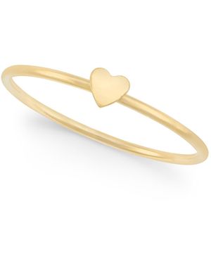 Lola Ade 14k -plated Heart Accent Stack Ring - Metallic