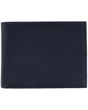 Trafalgar Sergio Genuine Leather Rfid Bi-fold Passcase Wallet - Blue