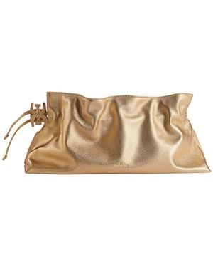 Sam Edelman Poppy Extra Large Leather Clutch Bag - Natural