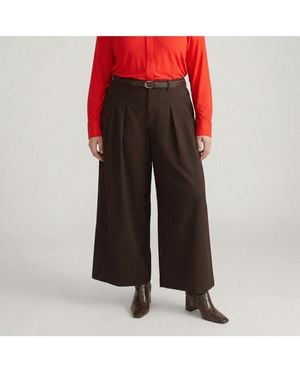 UNIVERSAL STANDARD Plus Size Palais Wide Leg Ponte Pants - Red