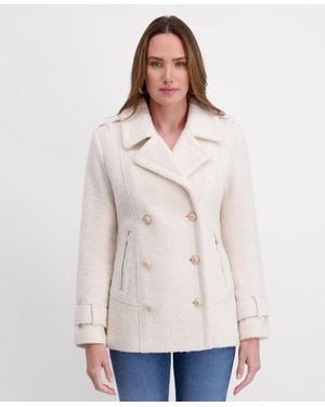 Kensie Boucle Peacoat - Natural