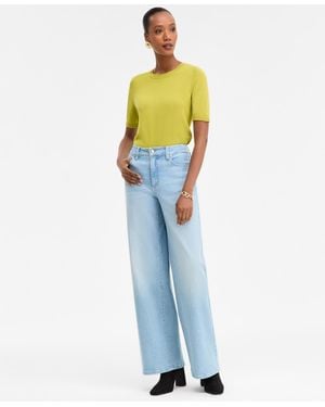 INC International Concepts High-rise Wide-leg Jeans - Blue