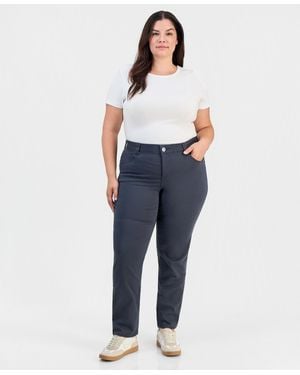 Democracy Trendy Plus Size Absolution Straight-leg Jeans - Blue
