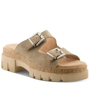 Spring Step Marbello Wedge Sandal - Brown