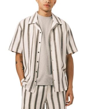 Buffalo David Bitton Soriel Camp Collar Shirt - Brown