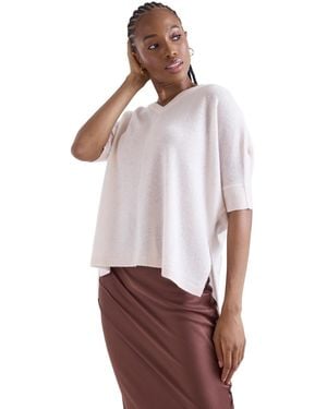 1982 Venetia Vee V-neck Cashmere Sweater - White