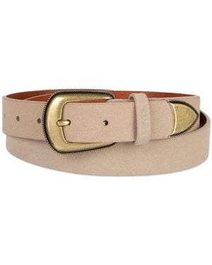 Levi's Western Style Rope Detail Buckle Belt - Natural