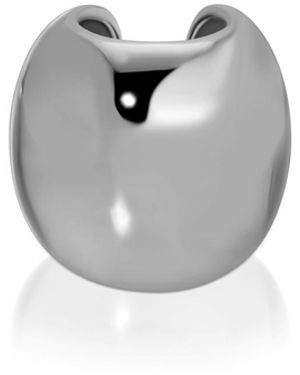 Ettika Chunky Metal Cuff Earrings - Gray