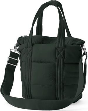Lands' End Wanderweight Ultralight Packable Crossbody Tote Bag - Green