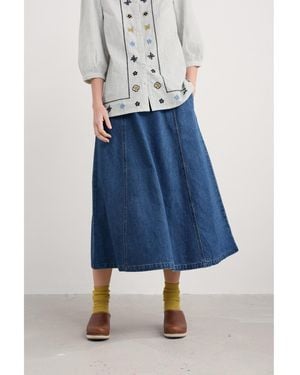 Seasalt Cornwall Restharrow Skirt - Blue