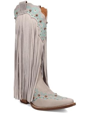 Dingo Tequila Sunrise Suede Boot - White