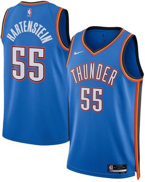 Nike And Isaiah Hartenstein Oklahoma City Thunder Icon Edition Swingman Jersey - Blue