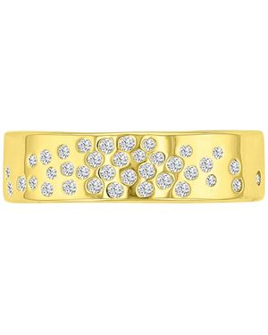 Macy's 14k -plated Daily Wear Crystal Band Ring - Yellow