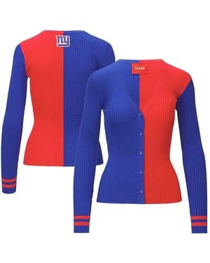 STAUD Royal/red New York Giants Cargo Sweater - Blue