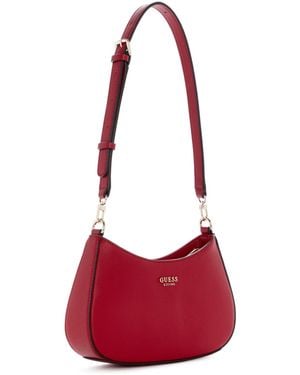 Guess Bethany Zip-top Small Shoulder Handbag - Red