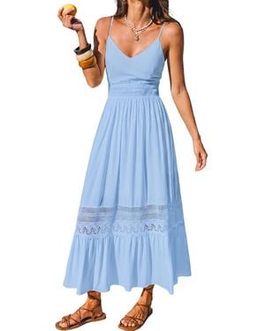 CUPSHE Breathtaking Maxi Beach Dress - Blue