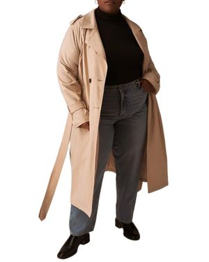 UNIVERSAL STANDARD Plus Size Park Soft Trench - Blue