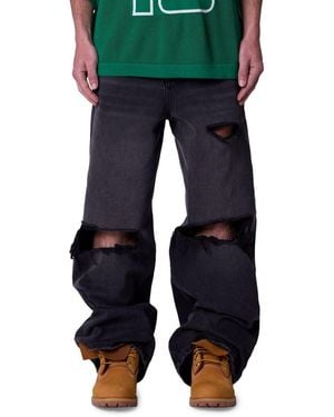 MNML Rave Distressed Jeans - Blue