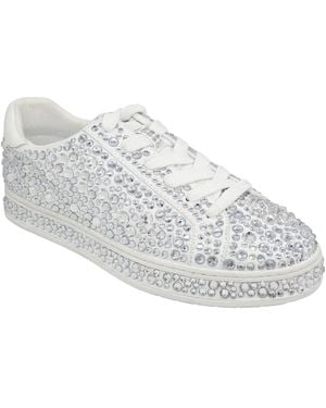 INC International Concepts Dazzlee Round Toe Sneakers - White