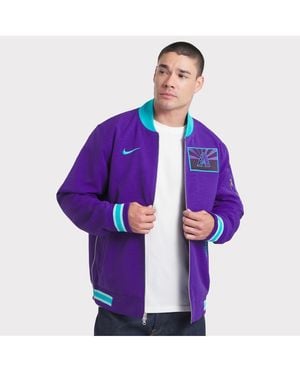 Nike Arizona Diamondbacks 2025 City Connect Authentic Collection Full-zip Bomber Jacket - Purple