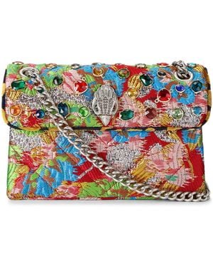 Kurt Geiger Mini Kensington Gems Embellished Crossbody Handbag - Blue