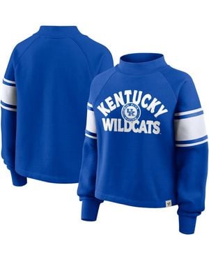 Fanatics Kentucky Wildcats Oversized Hometown Premium Punt Coverage Raglan Pullover Sweatshirt - Blue
