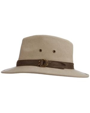 Scala Canvas Safari Hat - Natural