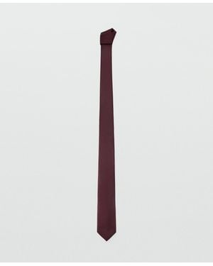 Mango Smooth Micro-structured Tie - White
