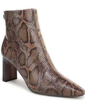Sam Edelman Saige Zipper Ankle Booties - Brown