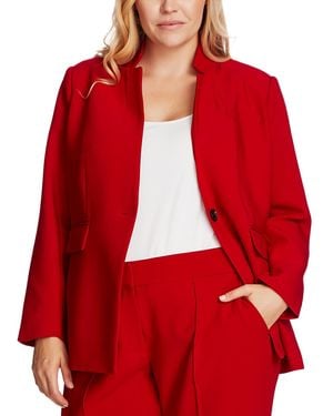 Vince Camuto Plus Size One-button Notch-collar Blazer - Red