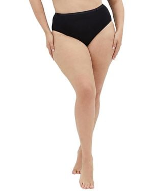 City Chic 3 Pack Cotton Full Brief - Black