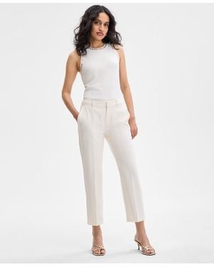 INC International Concepts Slim Cropped Pants - White