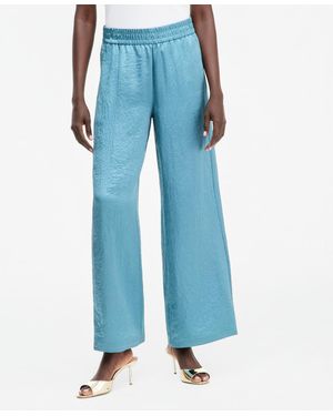 INC International Concepts Satin Wide-leg Pants - Blue