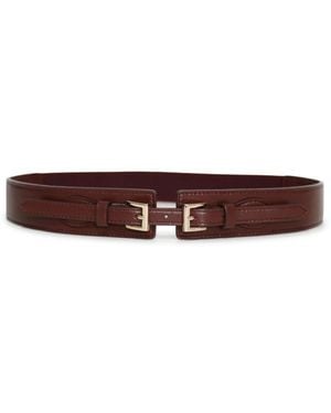 Belle & Bloom London Fog Leather Waist Belt - Brown