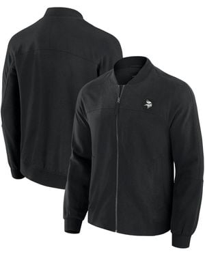 J. Palmer Minnesota Vikings Lightweight Cover-4 Tri-blend Full-zip Jacket - Black