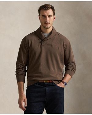 Polo Ralph Lauren Big & Tall Luxury Jersey Shawl-collar Pullover - Brown