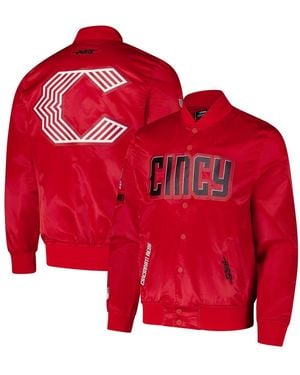 Pro Standard Cincinnati S City Connect Satin Full-snap Jacket - Red