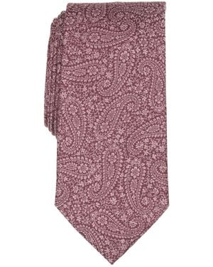 Michael Kors Cottage Paisley Pattern Classic Tie - Purple