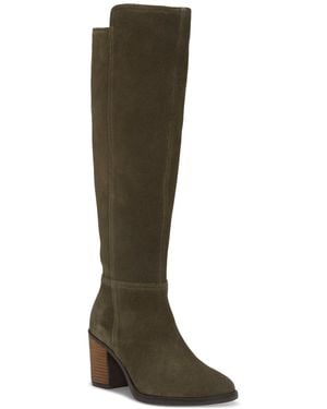 Lucky Brand Bonnay Extra Wide Calf Knee-high Dress Boots - Brown