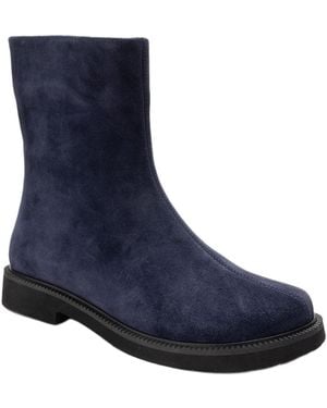 Forever & Always Shoes Lucano Leather Ankle Boot () - Blue