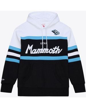 Mitchell & Ness Utah Hockey Club Head Coach Graphic Pullover Hoodie - Blue