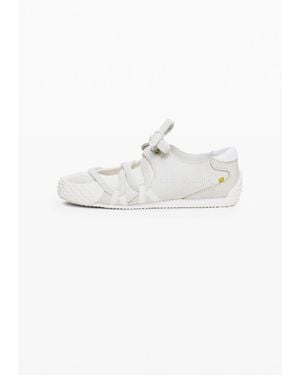 Desigual Raw Fabric Sneaker, Cow Leather - White