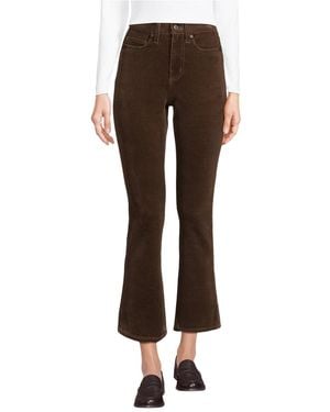 Lands' End Petite High Rise Corduroy Kick Crop Pants - Brown