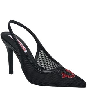 TRUE RELIGION Ella Mesh Horseshoe Logo Heel - Blue