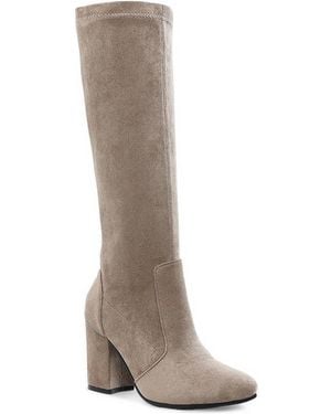 Rag & Co Saloniki Microfiber Calf Boots - White