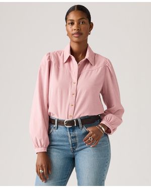 Levi's Corduroy Journey Western Point Collar Shirt - Pink