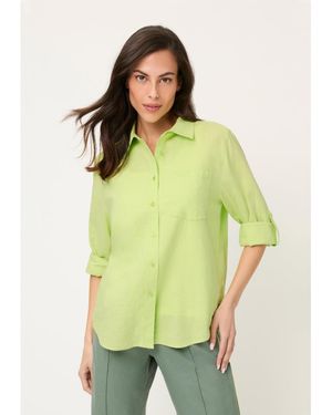 Olsen Linen Blend Shirt - Green